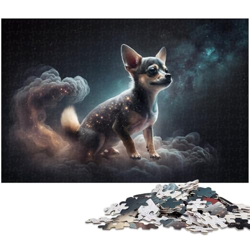 1000-teiliges Puzzle Chihuahua für Erwachsene, Holzpuzzle, Lernspiel, Größe 50 x 75 cm 1000-teiliges Puzzle Chihuahua für Erwachsene, Holzpuzzle, Lernspiel, Größe 50 x 75 cm von LLONGKT