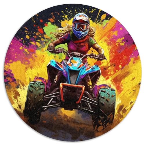 1000-teiliges Puzzle-Geschenk, Mountainbike-Puzzle für Erwachsene für Jugendliche, Familien-Lernspiele, Heimdekorationsgeschenk (Größe 67,5 x 67,5 cm) von LLONGKT