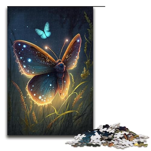 1000-teiliges Puzzle Schmetterlings-Puzzle für Teenager, Holzpuzzle, (Größe 50 x 75 cm) von LLONGKT
