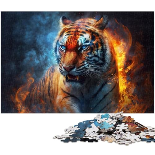 1000-teiliges Puzzle Tiger für Erwachsene, Holzpuzzle, Lernspiel, Größe 50 x 75 cm 1000-teiliges Puzzle Tiger für Erwachsene, Holzpuzzle, Lernspiel, Größe 50 x 75 cm von LLONGKT