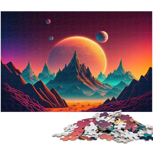 1000-teiliges Puzzle für Erwachsene, „Orbits of The Otherworldly“, Quizspiel, anspruchsvoll zu vervollständigen, Aber unterhaltsam und humorvoll, Größe 38 x 26 cm von LLONGKT