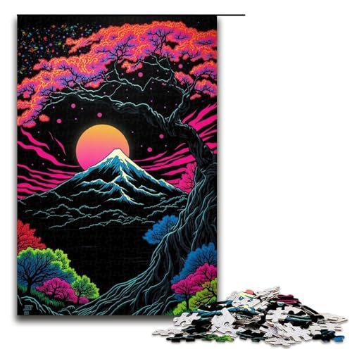 1000-teiliges Puzzle für Erwachsene, Aquarell-Berge, Puzzle für Lernspiele, Herausforderungsspielzeug, gutes Geschenk, Größe 50 x 75 cm 1000-teiliges Puzzle für Erwachsene, Aquarell-Berge, Puzzle für Lernspiele, Herausforderungsspielzeug, gutes Geschenk, Größe 50 x 75 cm von LLONGKT