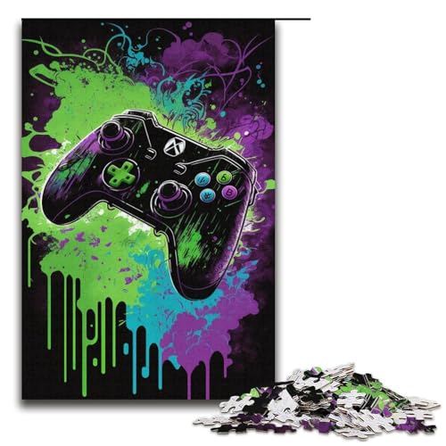 1000-teiliges Puzzle für Erwachsene, Aquarell-Spiel, Puzzle für Erwachsene, Papppuzzle, anspruchsvolles Spiel, Größe 38 x 26 cm von LLONGKT
