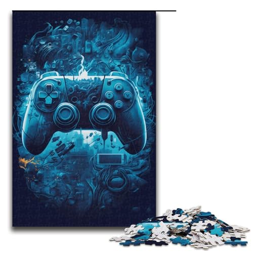 1000-teiliges Puzzle für Erwachsene, Aquarell-Spielzeug, Spielzeug, Geschenk, ganze Familie (Größe 50 x 75 cm) von LLONGKT