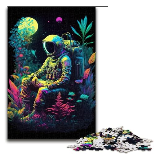 1000-teiliges Puzzle für Erwachsene, Astronauten-Puzzle, Holzpuzzle, Lernspielzeug, Familienspiele, Größe 50 x 75 cm 1000-teiliges Puzzle für Erwachsene, Astronauten-Puzzle, Holzpuzzle, Lernspielzeug, Familienspiele, Größe 50 x 75 cm von LLONGKT