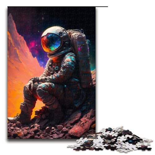 1000-teiliges Puzzle für Erwachsene, Astronauten-Puzzle, Lernspiele, perfekte Dekoration für Teenager ab 14 Jahren, Größe 50 x 75 cm 1000-teiliges Puzzle für Erwachsene, Astronauten-Puzzle, Lernspiele, perfekte Dekoration für Teenager ab 14 Jahren, Größe 50 x 75 cm von LLONGKT