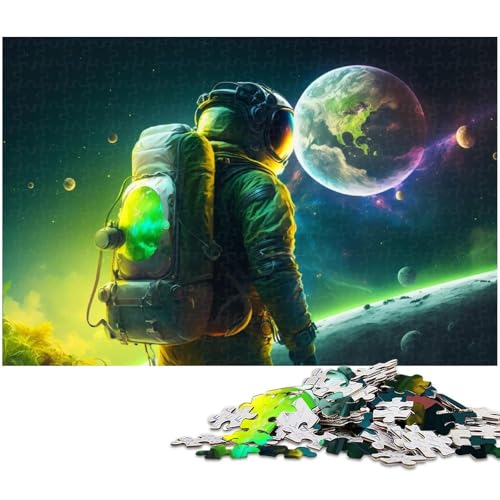 1000-teiliges Puzzle für Erwachsene, Astronauten-Puzzle, Spiele, Spielzeug, Geschenk, Lernspiel zum Geburtstag, Weihnachten, Größe 50 x 75 cm 1000-teiliges Puzzle für Erwachsene, Astronauten-Puzzle, Spiele, Spielzeug, Geschenk, Lernspiel zum Geburtstag, Weihnachten, Größe 50 x 75 cm von LLONGKT