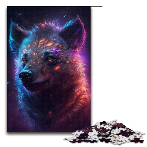 1000-teiliges Puzzle für Erwachsene, Blitzhyäne, Puzzle für Erwachsene, Holzpuzzle, Lernspiel, Herausforderungsspielzeug, Größe 50 x 75 cm 1000-teiliges Puzzle für Erwachsene, Blitzhyäne, Puzzle für Erwachsene, Holzpuzzle, Lernspiel, Herausforderungsspielzeug, Größe 50 x 75 cm von LLONGKT