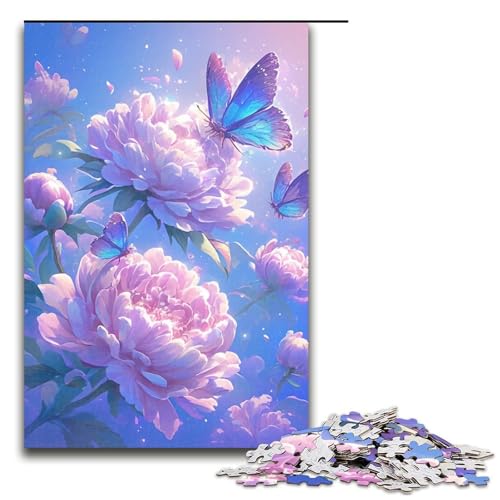 1000-teiliges Puzzle für Erwachsene, Blumen- und Schmetterlingspuzzle, Geschenke, Wanddekoration, einzigartige Geburtstags, Größe 50 x 75 cm 1000-teiliges Puzzle für Erwachsene, Blumen- und Schmetterlingspuzzle, Geschenke, Wanddekoration, einzigartige Geburtstags, Größe 50 x 75 cm von LLONGKT