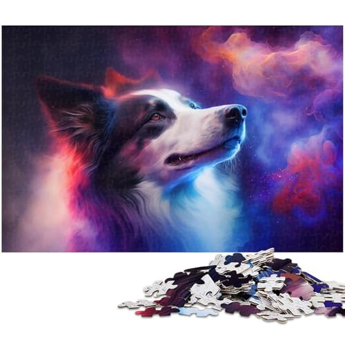 1000-teiliges Puzzle für Erwachsene, Border Collie-Puzzle, Spiele, Spielzeug, Geschenk, Lernspiel zum Geburtstag, Weihnachten, Größe 38 x 26 cm 1000-teiliges Puzzle für Erwachsene, Border Collie-Puzzle, Spiele, Spielzeug, Geschenk, Lernspiel zum Geburtstag, Weihnachten, Größe 38 x 26 cm von LLONGKT