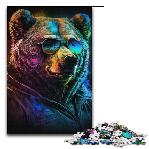 1000-teiliges Puzzle für Erwachsene, Braunbär-Boxer-Puzzle für Lernspiele, Herausforderungsspielzeug, Lernspiel für Geburtstag, Weihnachten, Größe 38 x 26 cm 1000-teiliges Puzzle für Erwachsene, Braunbär-Boxer-Puzzle für Lernspiele, Herausforderungsspielzeug, Lernspiel für Geburtstag, Weihnachten, Größe 38 x 26 cm von LLONGKT