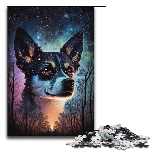 1000-teiliges Puzzle für Erwachsene, Chihuahua-Puzzle, Lernspielzeug, Stressabbau, schwierige Herausforderung, Größe 38 x 26 cm 1000-teiliges Puzzle für Erwachsene, Chihuahua-Puzzle, Lernspielzeug, Stressabbau, schwierige Herausforderung, Größe 38 x 26 cm von LLONGKT