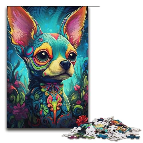 1000-teiliges Puzzle für Erwachsene, Chihuahua-Puzzle, Spielzeug, Lernspiele, Stressabbau, EIN Kunstwerk, Größe 38 x 26 cm 1000-teiliges Puzzle für Erwachsene, Chihuahua-Puzzle, Spielzeug, Lernspiele, Stressabbau, EIN Kunstwerk, Größe 38 x 26 cm von LLONGKT