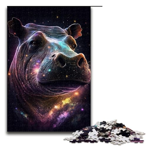 1000-teiliges Puzzle für Erwachsene, Cosmic Hippo, Lernspiel, Herausforderungsspielzeug, Lernspiel für Geburtstag, Weihnachten, Größe 50 x 75 cm 1000-teiliges Puzzle für Erwachsene, Cosmic Hippo, Lernspiel, Herausforderungsspielzeug, Lernspiel für Geburtstag, Weihnachten, Größe 50 x 75 cm von LLONGKT