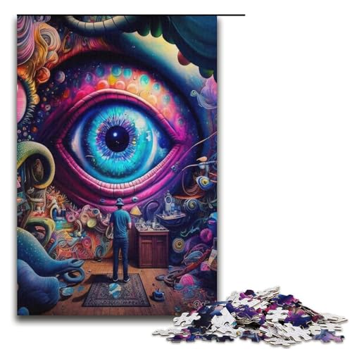 1000-teiliges Puzzle für Erwachsene, Denkspiel mit großen Augen, hilft dem Gehirn beim Trainieren, Macht süchtig, fördert die Geduld, Größe 38 x 26 cm 1000-teiliges Puzzle für Erwachsene, Denkspiel mit großen Augen, hilft dem Gehirn beim Trainieren, Macht süchtig, fördert die Geduld, Größe 38 x 26 cm von LLONGKT
