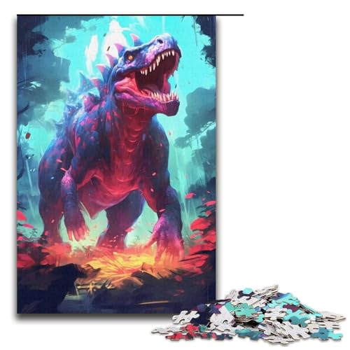 1000-teiliges Puzzle für Erwachsene, Dinosaurier-Spielzeug aus der Jurazeit, Herausforderung für die Gehirnintelligenz, süchtig machendes Spielzeug, Größe 38 x 26 cm 1000-teiliges Puzzle für Erwachsene, Dinosaurier-Spielzeug aus der Jurazeit, Herausforderung für die Gehirnintelligenz, süchtig machendes Spielzeug, Größe 38 x 26 cm von LLONGKT