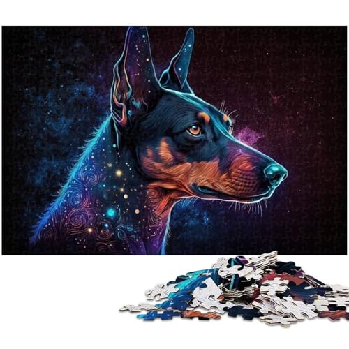 1000-teiliges Puzzle für Erwachsene, Dobermann-Pinscher, Lernspiel, Herausforderung, Spielzeug, Wichtelgeschenke, Größe 50 x 75 cm 1000-teiliges Puzzle für Erwachsene, Dobermann-Pinscher, Lernspiel, Herausforderung, Spielzeug, Wichtelgeschenke, Größe 50 x 75 cm von LLONGKT