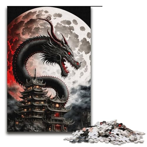 1000-teiliges Puzzle für Erwachsene, Drachen-Stressabbau, für Teenager ab 14 Jahren, Größe 38 x 26 cm 1000-teiliges Puzzle für Erwachsene, Drachen-Stressabbau, für Teenager ab 14 Jahren, Größe 38 x 26 cm von LLONGKT