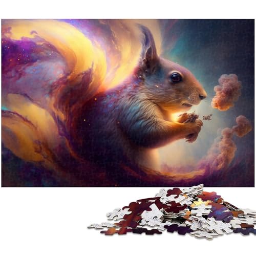 1000-teiliges Puzzle für Erwachsene, Eichhörnchen-Nebel, Puzzle-Spiele, Spielzeug, Geschenk, Lernspiel zum Geburtstag, Weihnachten, Größe 38 x 26 cm 1000-teiliges Puzzle für Erwachsene, Eichhörnchen-Nebel, Puzzle-Spiele, Spielzeug, Geschenk, Lernspiel zum Geburtstag, Weihnachten, Größe 38 x 26 cm von LLONGKT