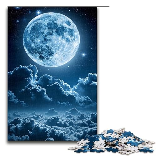 1000-teiliges Puzzle für Erwachsene, Fantasie-Mond und Wolken, Quizspiel, Stressabbau, schwierige Herausforderung, Größe 50 x 75 cm 1000-teiliges Puzzle für Erwachsene, Fantasie-Mond und Wolken, Quizspiel, Stressabbau, schwierige Herausforderung, Größe 50 x 75 cm von LLONGKT