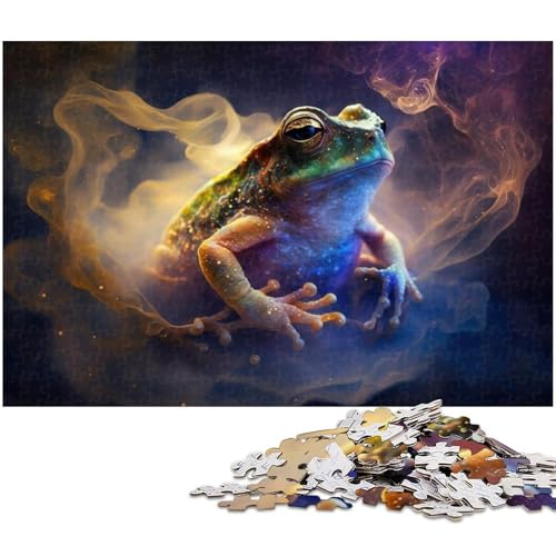 1000-teiliges Puzzle für Erwachsene, Fantasy-Frosch-Puzzle, Spiele, Spielzeug, Geschenk, Lernspiel zum Geburtstag, Weihnachten, Größe 38 x 26 cm 1000-teiliges Puzzle für Erwachsene, Fantasy-Frosch-Puzzle, Spiele, Spielzeug, Geschenk, Lernspiel zum Geburtstag, Weihnachten, Größe 38 x 26 cm von LLONGKT
