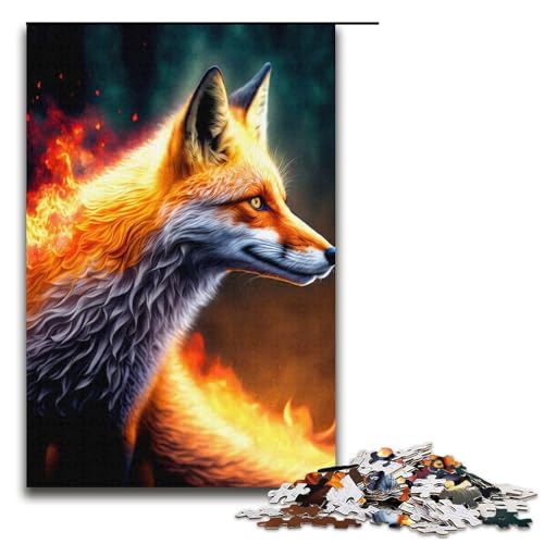 1000-teiliges Puzzle für Erwachsene, Fantasy-Fuchs-Knobelspiel, ganze Familie, Größe 38 x 26 cm 1000-teiliges Puzzle für Erwachsene, Fantasy-Fuchs-Knobelspiel, ganze Familie, Größe 38 x 26 cm von LLONGKT