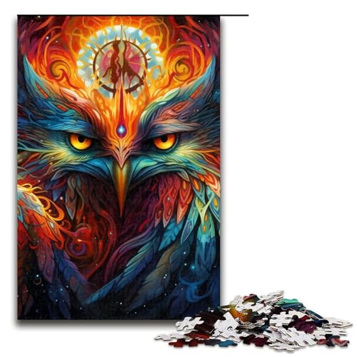 1000-teiliges Puzzle für Erwachsene, Farb-Phönix-Quizspiel, anspruchsvoll zu vervollständigen, Aber unterhaltsam und humorvoll, Größe 50 x 75 cm von LLONGKT