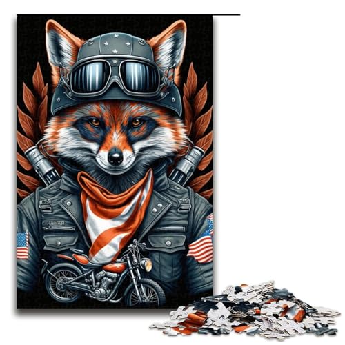 1000-teiliges Puzzle für Erwachsene, Fuchs-Puzzle für Lernspiele, Herausforderungsspielzeug, Lernspiel für Geburtstag, Weihnachten, Größe 50 x 75 cm 1000-teiliges Puzzle für Erwachsene, Fuchs-Puzzle für Lernspiele, Herausforderungsspielzeug, Lernspiel für Geburtstag, Weihnachten, Größe 50 x 75 cm von LLONGKT