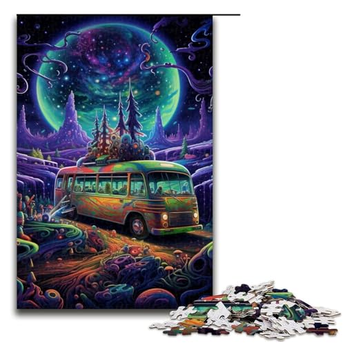 1000-teiliges Puzzle für Erwachsene, Galaxy-Busse, Quizspiel, Stressabbau, schwierige Herausforderung, Größe 50 x 75 cm 1000-teiliges Puzzle für Erwachsene, Galaxy-Busse, Quizspiel, Stressabbau, schwierige Herausforderung, Größe 50 x 75 cm von LLONGKT