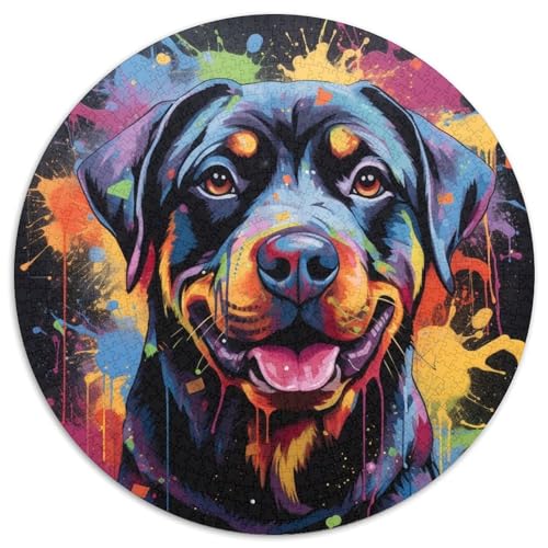 1000-teiliges Puzzle für Erwachsene, Graffiti-Malerei, Hai-Puzzle für Erwachsene, Geburtstage, Feiertage, Weltraum-Party-Dekorationen (67,5 x 67,5 cm) von LLONGKT