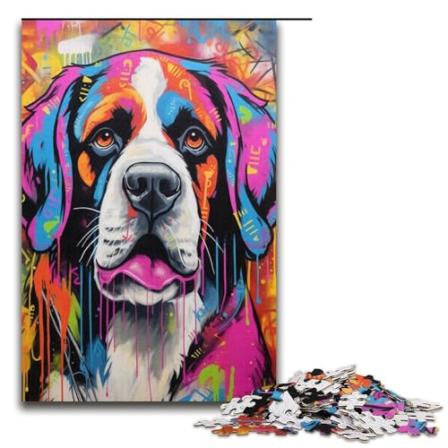 1000-teiliges Puzzle für Erwachsene, Hai-Graffiti-Malerei, Puzzle für Erwachsene, Kartonpuzzle, Lernspiele, Größe 38 x 26 cm 1000-teiliges Puzzle für Erwachsene, Hai-Graffiti-Malerei, Puzzle für Erwachsene, Kartonpuzzle, Lernspiele, Größe 38 x 26 cm von LLONGKT