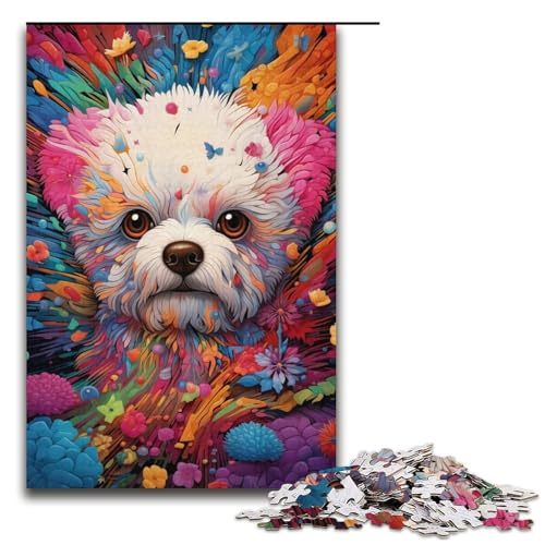 1000-teiliges Puzzle für Erwachsene, Hunde-Puzzle, Lernspiel, Herausforderungsspielzeug, Lernspiel für Geburtstag, Weihnachten, Größe 38 x 26 cm 1000-teiliges Puzzle für Erwachsene, Hunde-Puzzle, Lernspiel, Herausforderungsspielzeug, Lernspiel für Geburtstag, Weihnachten, Größe 38 x 26 cm von LLONGKT