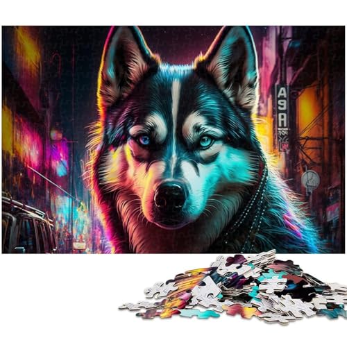 1000-teiliges Puzzle für Erwachsene, Husky-Puzzle, Lernspiel, Herausforderung, Spielzeug, Wichtelgeschenke, Größe 50 x 75 cm 1000-teiliges Puzzle für Erwachsene, Husky-Puzzle, Lernspiel, Herausforderung, Spielzeug, Wichtelgeschenke, Größe 50 x 75 cm von LLONGKT