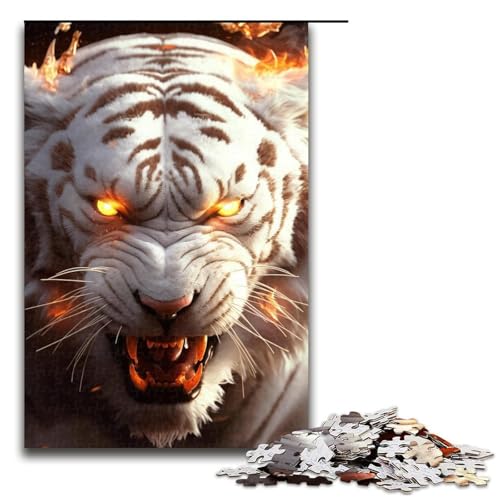 1000-teiliges Puzzle für Erwachsene, Kaninchen, Lernpuzzle für Jugendliche ab 14 Jahren, Größe 50 x 75 cm von LLONGKT
