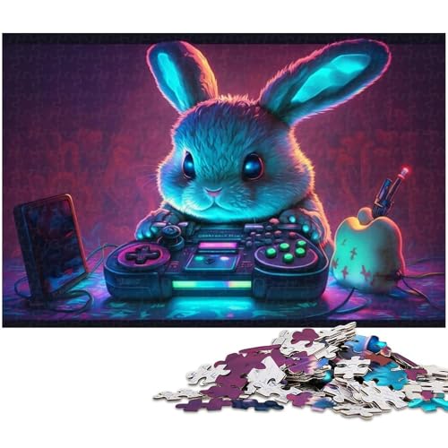1000-teiliges Puzzle für Erwachsene, Kaninchen-Spiel, Puzzle-Spiele, Spielzeug, Geschenk, Lernspiel zum Geburtstag, Weihnachten, Größe 50 x 75 cm 1000-teiliges Puzzle für Erwachsene, Kaninchen-Spiel, Puzzle-Spiele, Spielzeug, Geschenk, Lernspiel zum Geburtstag, Weihnachten, Größe 50 x 75 cm von LLONGKT