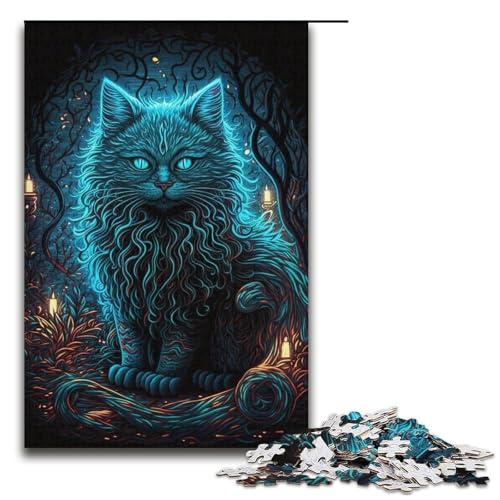 1000-teiliges Puzzle für Erwachsene, Katzen-Puzzle, Lernspiel, Herausforderungsspielzeug, Lernspiel für Geburtstag, Weihnachten, Größe 38 x 26 cm 1000-teiliges Puzzle für Erwachsene, Katzen-Puzzle, Lernspiel, Herausforderungsspielzeug, Lernspiel für Geburtstag, Weihnachten, Größe 38 x 26 cm von LLONGKT