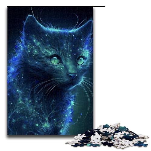 1000-teiliges Puzzle für Erwachsene, Katzen-Puzzle, praktisches Spiel, Kunstwerk, Geschenk für und Teenager ab 14 Jahren, Größe 50 x 75 cm 1000-teiliges Puzzle für Erwachsene, Katzen-Puzzle, praktisches Spiel, Kunstwerk, Geschenk für und Teenager ab 14 Jahren, Größe 50 x 75 cm von LLONGKT