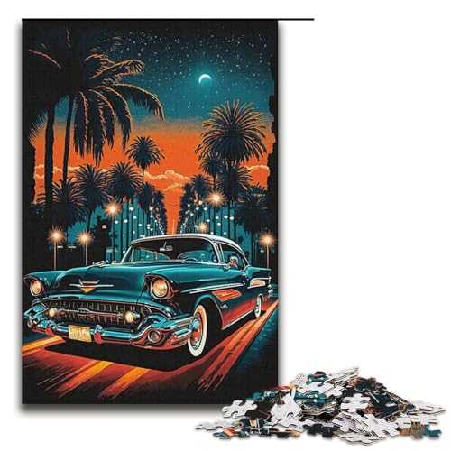 1000-teiliges Puzzle für Erwachsene, Klassische Autos, Puzzle für Lernspiele, Herausforderungsspielzeug, Lernspiel für Geburtstage, Weihnachten, Größe 38 x 26 cm 1000-teiliges Puzzle für Erwachsene, Klassische Autos, Puzzle für Lernspiele, Herausforderungsspielzeug, Lernspiel für Geburtstage, Weihnachten, Größe 38 x 26 cm von LLONGKT