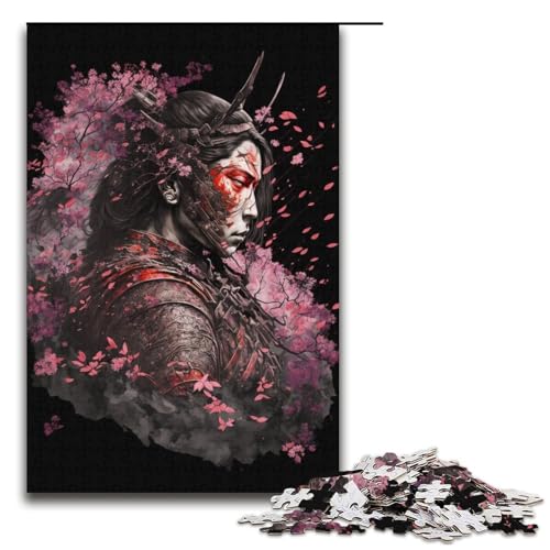 1000-teiliges Puzzle für Erwachsene, Kunst, Japanisches Ninja-Denkspiel, einzigartiges Geburtstagsspiel (Größe 38 x 26 cm) von LLONGKT
