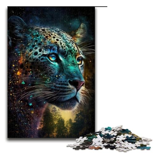 1000-teiliges Puzzle für Erwachsene, Leoparden-Denkspiel, ganze Familie, Größe 50 x 75 cm 1000-teiliges Puzzle für Erwachsene, Leoparden-Denkspiel, ganze Familie, Größe 50 x 75 cm von LLONGKT