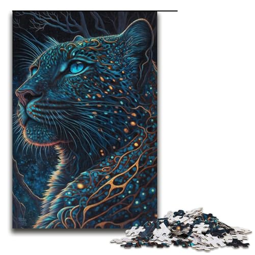 1000-teiliges Puzzle für Erwachsene, Leoparden-Puzzle für Lernspiele, Herausforderungsspielzeug, Lernspiel für Geburtstag, Weihnachten, Größe 38 x 26 cm 1000-teiliges Puzzle für Erwachsene, Leoparden-Puzzle für Lernspiele, Herausforderungsspielzeug, Lernspiel für Geburtstag, Weihnachten, Größe 38 x 26 cm von LLONGKT