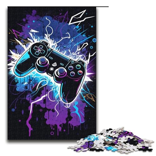 1000-teiliges Puzzle für Erwachsene, Lightning-Gaming-Spielzeug, intellektuelles Spiel, Herausforderung für die Gehirnintelligenz, süchtig machendes Spielzeug (Größe 50 x 75 cm) von LLONGKT