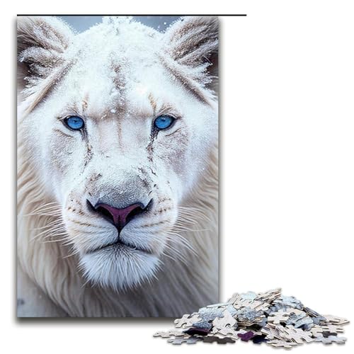 1000-teiliges Puzzle für Erwachsene, Löwen-Puzzle, Lernpuzzle, Größe 50 x 75 cm von LLONGKT