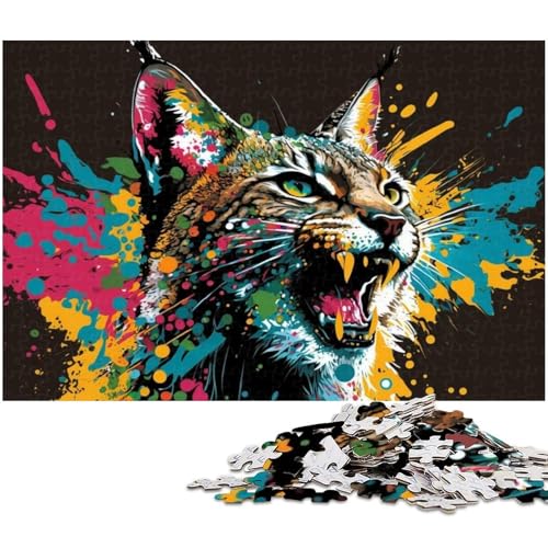 1000-teiliges Puzzle für Erwachsene, Luchs-Puzzle, Lernspiel, Herausforderung, Spielzeug, Wichtelgeschenke, Größe 38 x 26 cm 1000-teiliges Puzzle für Erwachsene, Luchs-Puzzle, Lernspiel, Herausforderung, Spielzeug, Wichtelgeschenke, Größe 38 x 26 cm von LLONGKT