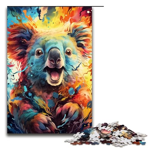 1000-teiliges Puzzle für Erwachsene, Malen, Farbe, Koala-Puzzle, Geschenke, Weihnachtswunschliste mit Weihnachtsmann, Größe 50 x 75 cm 1000-teiliges Puzzle für Erwachsene, Malen, Farbe, Koala-Puzzle, Geschenke, Weihnachtswunschliste mit Weihnachtsmann, Größe 50 x 75 cm von LLONGKT