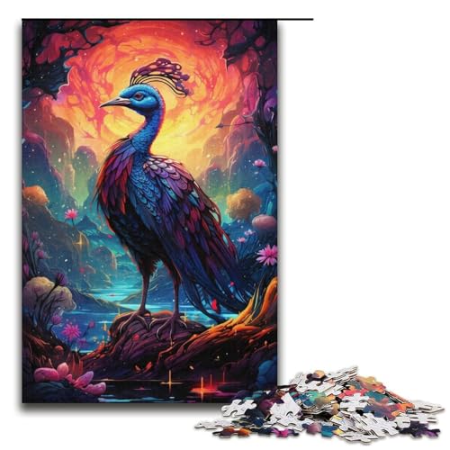 1000-teiliges Puzzle für Erwachsene, Malen, buntes Pfauen-Puzzle, Geschenke, Weihnachtswunschliste mit Weihnachtsmann, Größe 38 x 26 cm 1000-teiliges Puzzle für Erwachsene, Malen, buntes Pfauen-Puzzle, Geschenke, Weihnachtswunschliste mit Weihnachtsmann, Größe 38 x 26 cm von LLONGKT