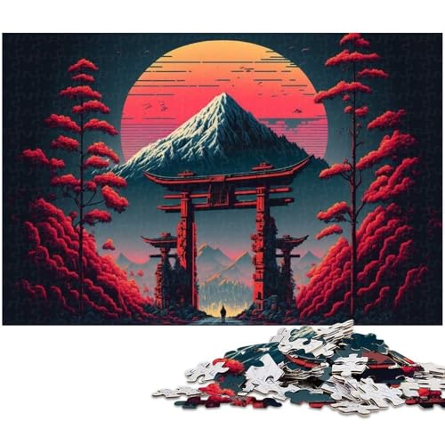 1000-teiliges Puzzle für Erwachsene, Mount Fuji, Quizspiel, Stressabbau, schwierige Herausforderung, Größe 50 x 75 cm 1000-teiliges Puzzle für Erwachsene, Mount Fuji, Quizspiel, Stressabbau, schwierige Herausforderung, Größe 50 x 75 cm von LLONGKT