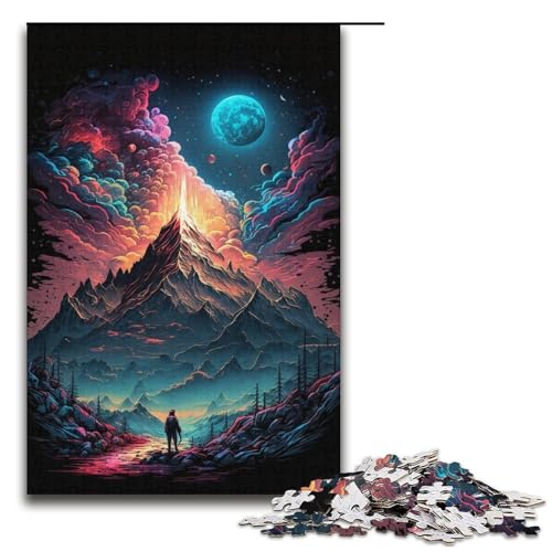 1000-teiliges Puzzle für Erwachsene, Mystischer Berggipfel, Puzzle für Lernspiele, Herausforderungsspielzeug, Lernspiel für Geburtstag, Weihnachten, Größe 38 x 26 cm 1000-teiliges Puzzle für Erwachsene, Mystischer Berggipfel, Puzzle für Lernspiele, Herausforderungsspielzeug, Lernspiel für Geburtstag, Weihnachten, Größe 38 x 26 cm von LLONGKT