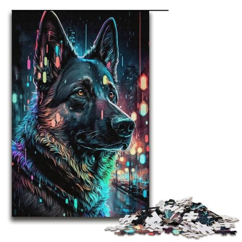 1000-teiliges Puzzle für Erwachsene, Neon-Hund, Puzzle für Lernspiele, Herausforderungsspielzeug, Lernspiel für Geburtstag, Weihnachten, Größe 38 x 26 cm 1000-teiliges Puzzle für Erwachsene, Neon-Hund, Puzzle für Lernspiele, Herausforderungsspielzeug, Lernspiel für Geburtstag, Weihnachten, Größe 38 x 26 cm von LLONGKT