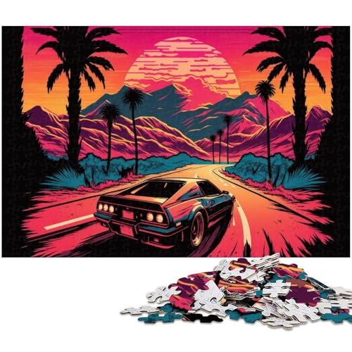 1000-teiliges Puzzle für Erwachsene, Neon-Landschaftspuzzle als Geschenk, Größe 50 x 75 cm von LLONGKT